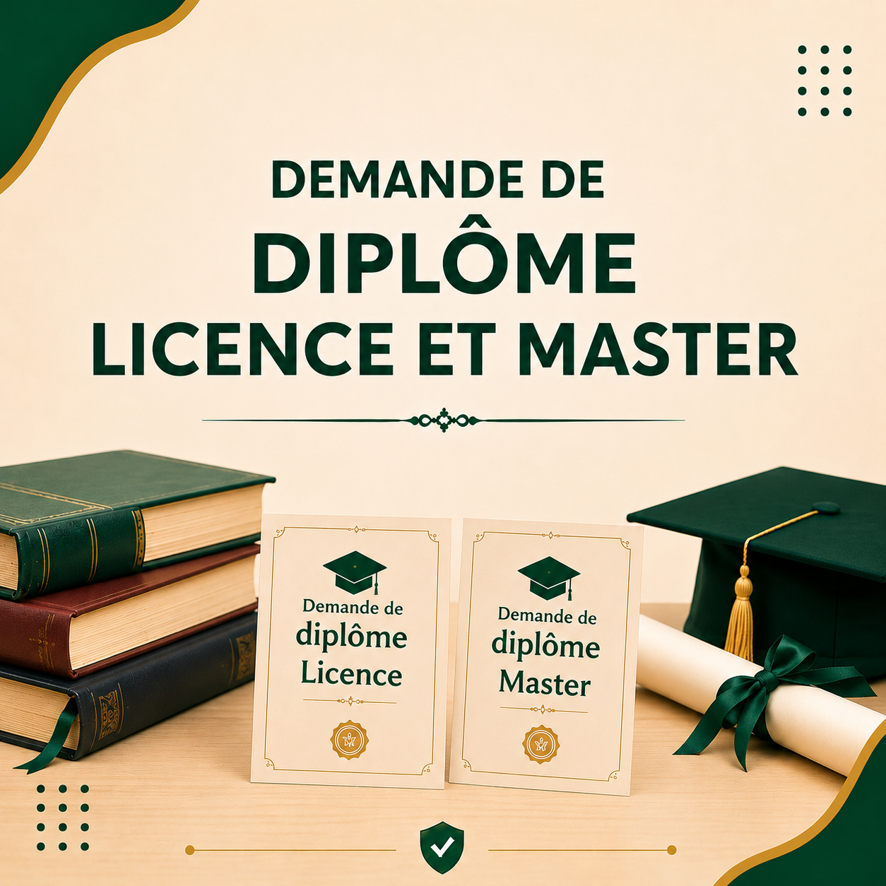 Demande du diplôme de fin d'études (licence ou master)