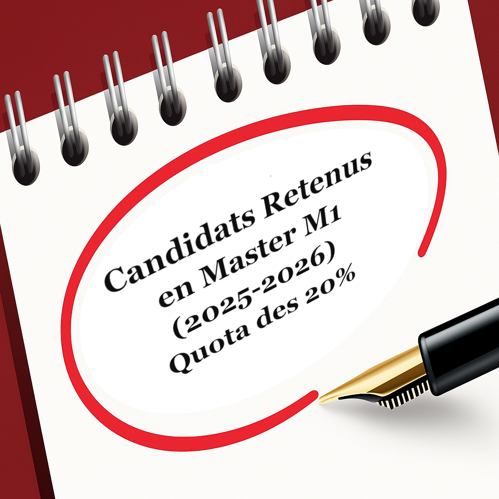 Master M1 (2025-2026) Quota des 20%